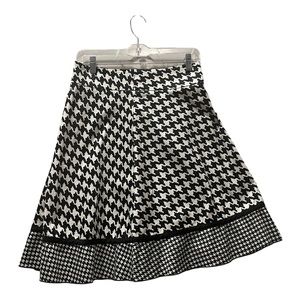 Stylish My Michelle Black & White Checkered Skirt -  Size 3/4